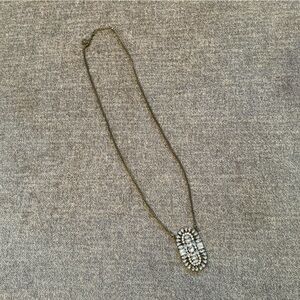 WHBM Elegant Gold and Crystal Necklace